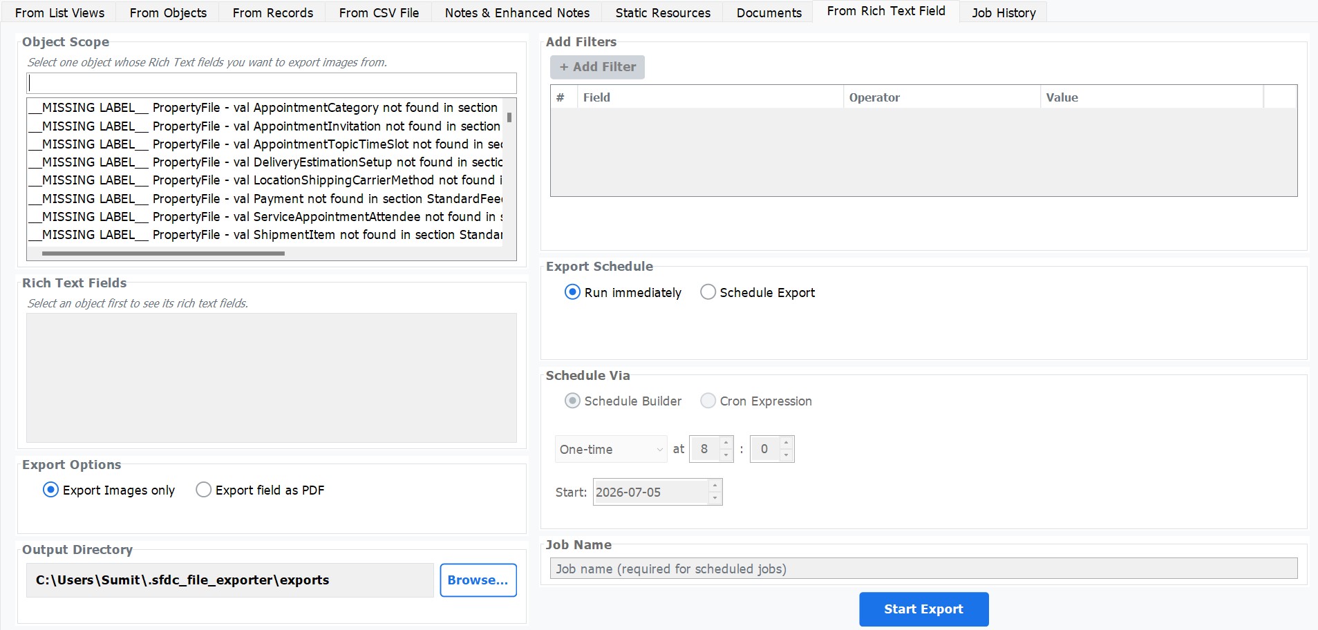 Export Salesforce Rich Text Fields as PDF